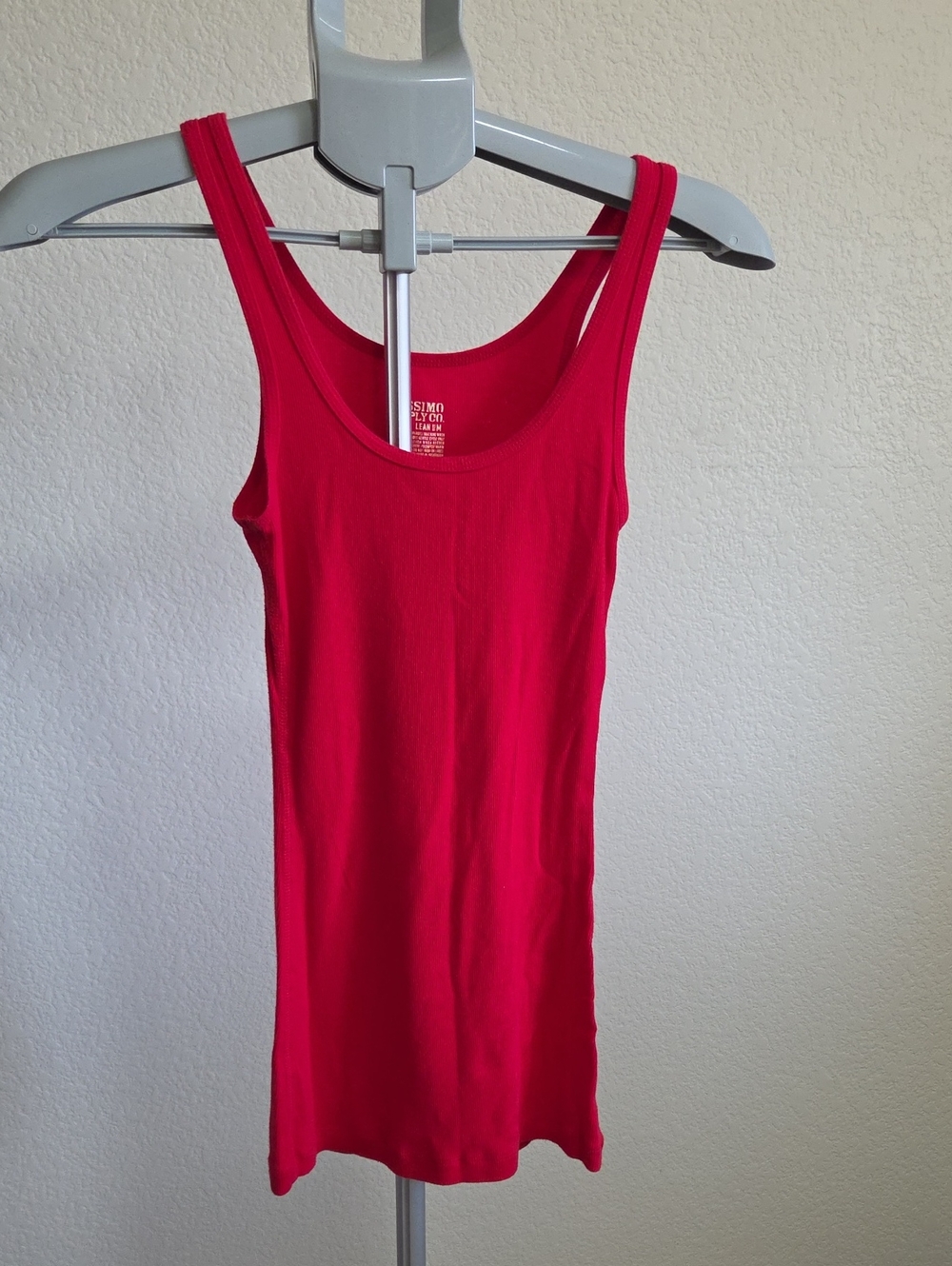 Mossimo Supply Co. Bright Red Scoop Tank Top